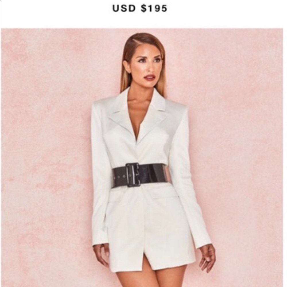 White blazer dress